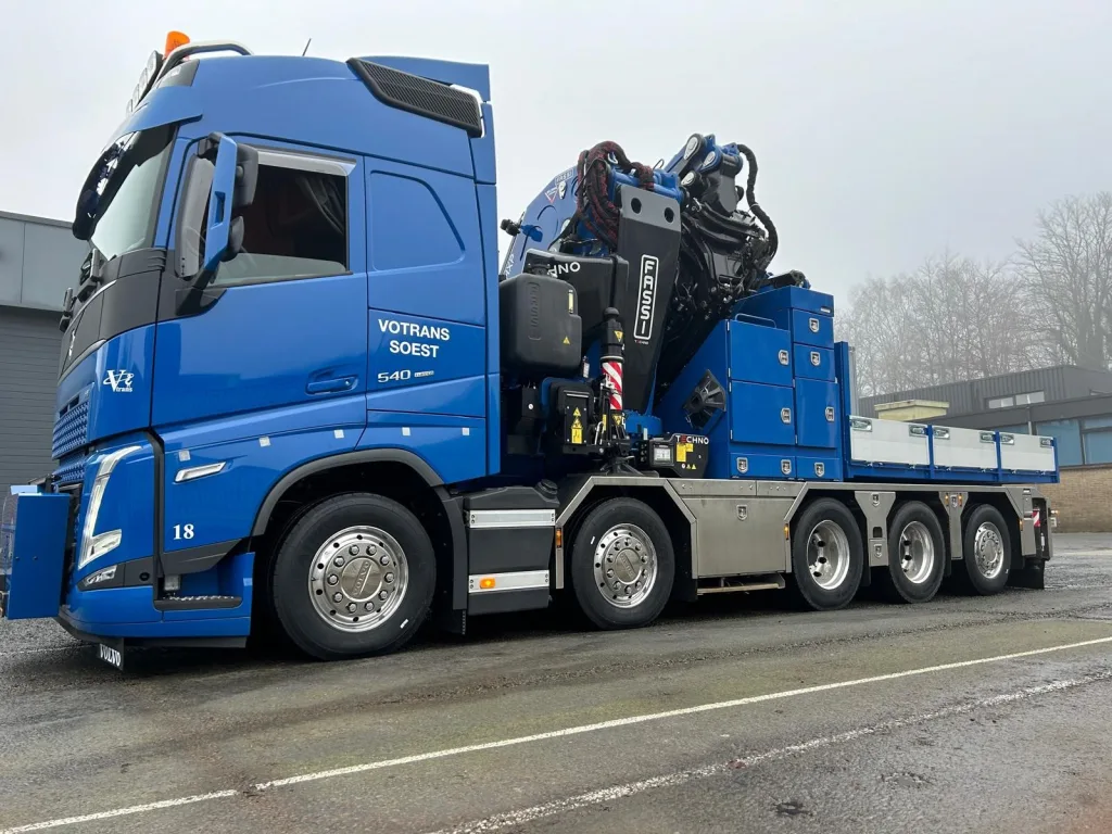 Zwaar transport kraan voor het plaatsen van machines